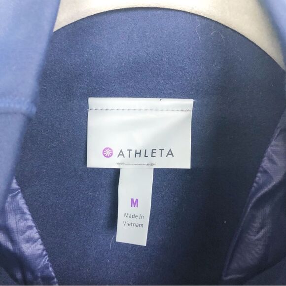 ATHLETA | Eco Insulation Rock Creek Zip Front Jacket Coat Blue Women’s Size M - Picture 10 of 13